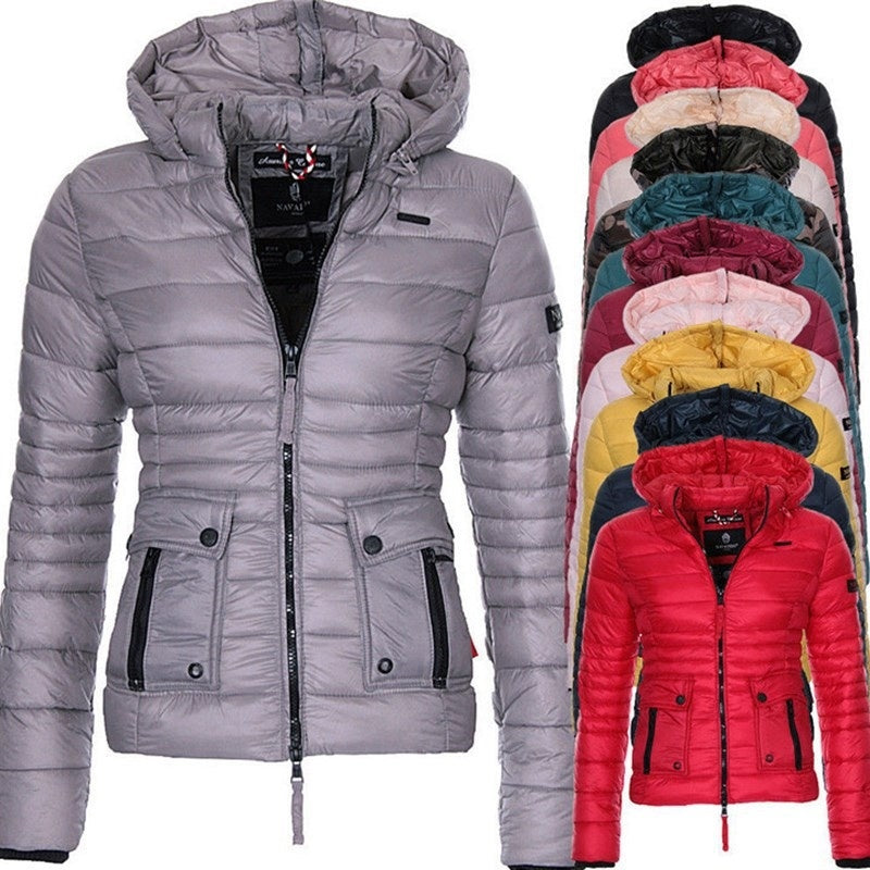 Vestes pour Femmes Hiver Rouge Manteau Moto