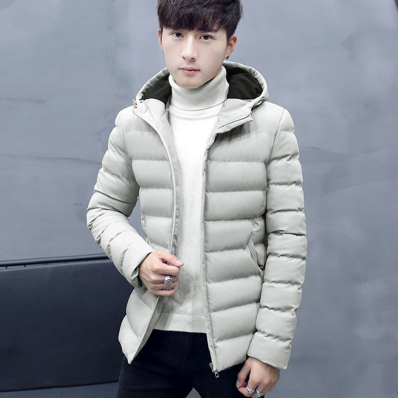 Men Cotton Coat Casual Youth Thickening