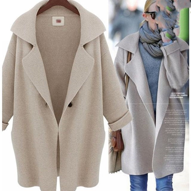 Femmes Automne Lâche Cardigan Chandail Manteau Veste