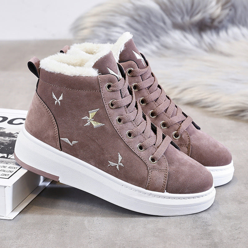 Winter plus velvet sneakers