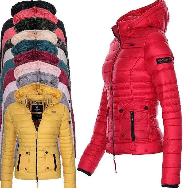 Vestes pour Femmes Hiver Rouge Manteau Moto