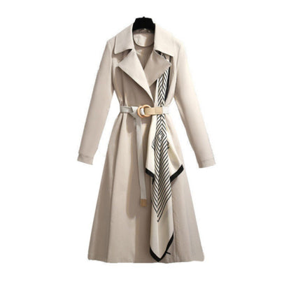 Spring and Autumn outfit windbreaker women in the long coat