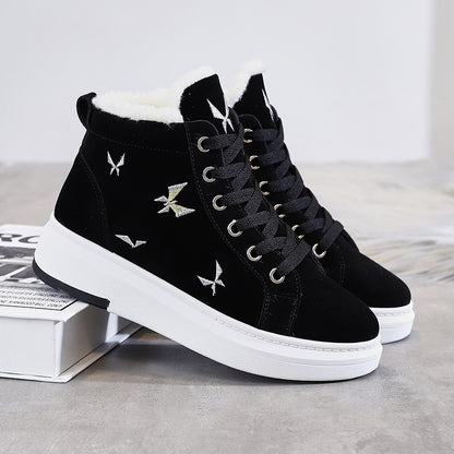 Winter plus velvet sneakers