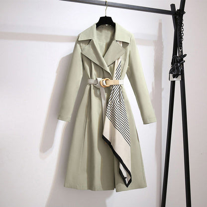 Spring and Autumn outfit windbreaker women in the long coat