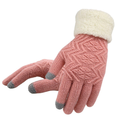 Gants tricotés d&