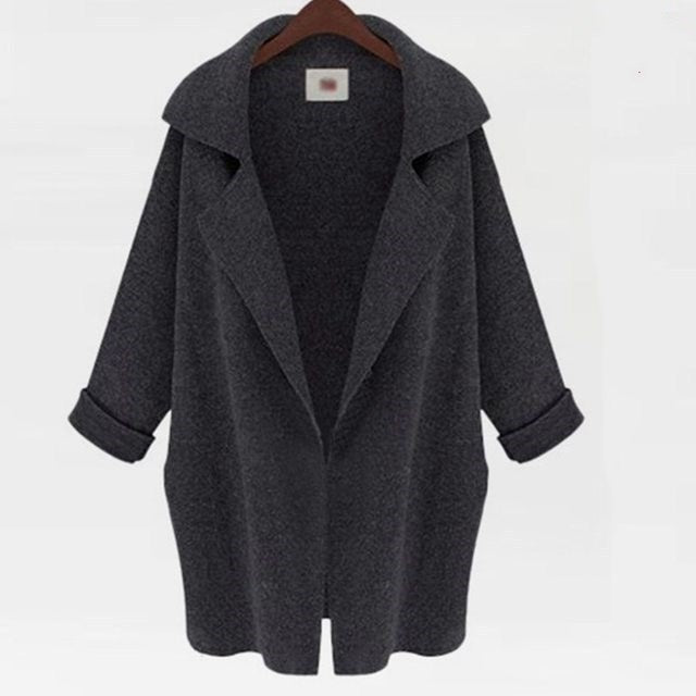 Femmes Automne Lâche Cardigan Chandail Manteau Veste