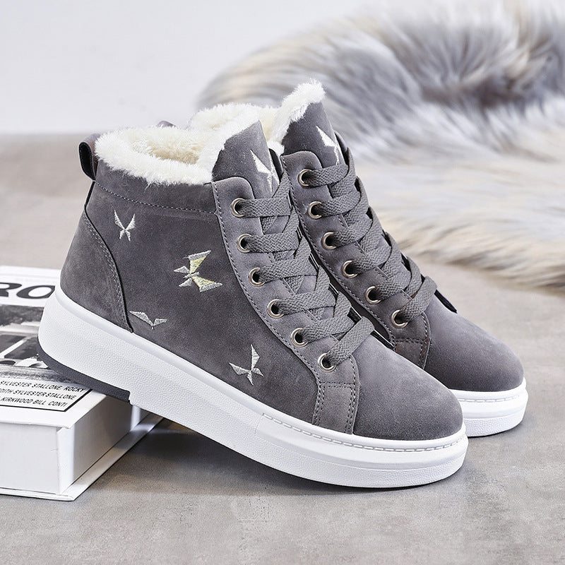 Winter plus velvet sneakers