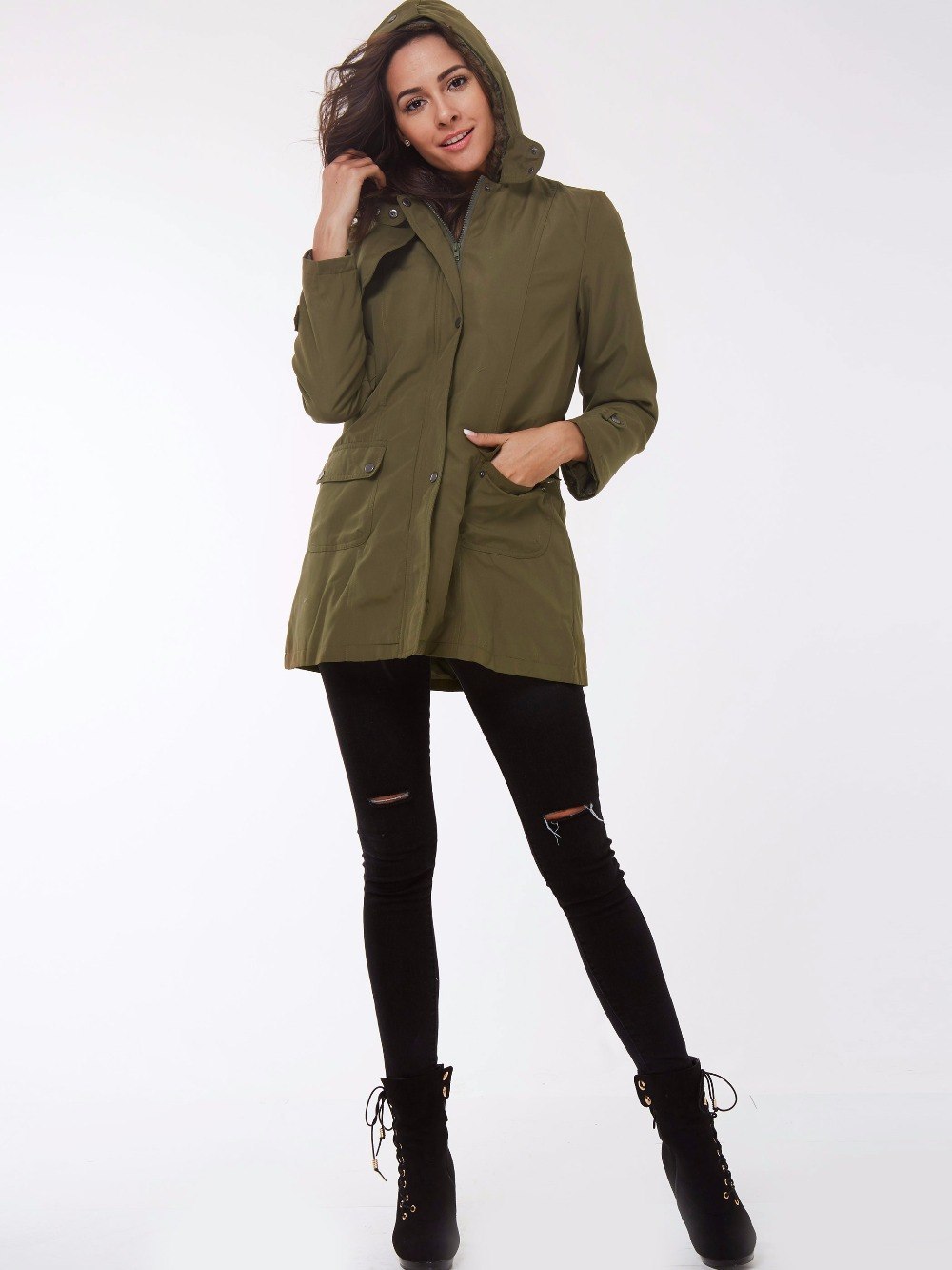 Casual Dames De Base Manteau jaqueta feminina veste À Manches Longues Chaud femmes parkas coton Femmes Veste D&